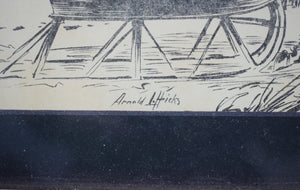 1859 Chatham Fair Christmas Sleigh Scene Engraving