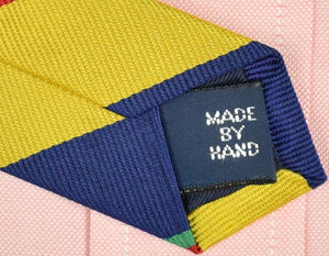 Polo by Ralph Lauren Repp Stripe Yellow/ Blue Silk Tie