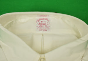 "Brooks Brothers White OCBD Supima Shirt" Sz 17-6 (DEADSTOCK w/ BB Tag) (SOLD)