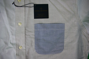 Brooks Brothers OCBD Blue Stripe Fun Shirt Sz L (New w/ BB Tag)