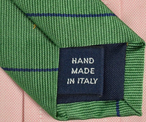 Polo by Ralph Lauren Sage Green Italian Silk Tie w/ Trout-Fly Motif