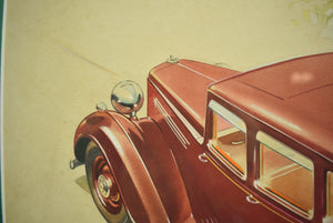 English Armstrong Siddeley Motorcar Advert Illustration c1936 Artwork