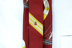 Brooks Brothers Burg Yachting Motif Archival Silk Tie (New in BB Box)