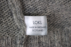 "O'Connell's Scottish Shetland Wool Crewneck Sweater Lt Grey" Sz 40