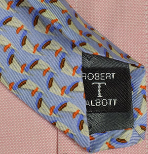 Robert Talbott Best of Class Blue Silk Tie w/ Sailboat Motif