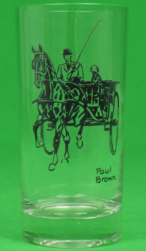 Set of 5 Paul Brown for Brooks Brothers Equestrian c1940s Highball Glasses