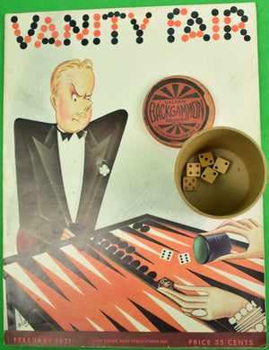 "Halsan Backgammon c1930s Dice Cup" (SOLD)