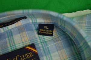 "The Andover Shop by F.A. MacCluer India Madras L/S BD Sport Shirt" Sz: XL (Deadstock) (SOLD)