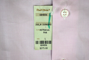 Paul Stuart Mini Graph Check L/S Spread Collar Sport Shirt Sz L (New w/ PS $275 Tag)