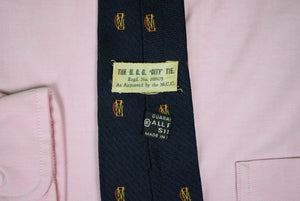 "Marylebone Cricket Club x Foster & Co English Navy Silk Club Tie"