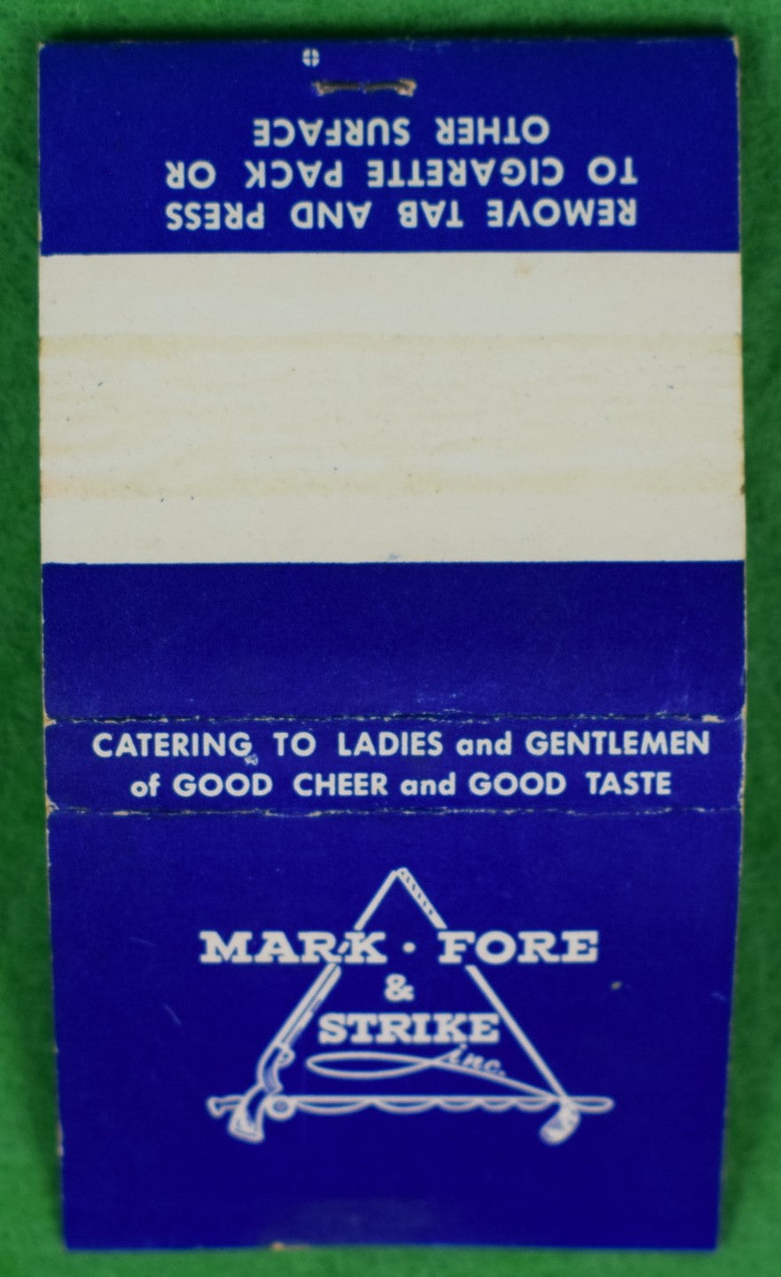 "Mark Fore & Strike Matchbook"