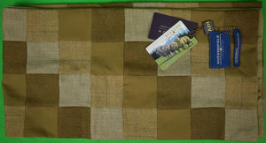 "Huddersfield Reversible Patch Worsted Tweed Scarf" (New w/ Gladson Tags) (SOLD)