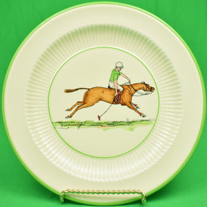 "Set of 5 Cyril Gorainoff c1936 Hand-Painted Polo Player Plates" (SOLD)
