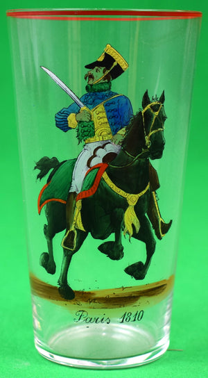 "Pair x Paris 1810 Hand-Painted Cavalry Officer Glasses"