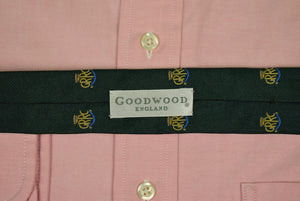 "Drakes British Racing Green Silk Twill Tie x Goodwood Road Racing Club" (SOLD)