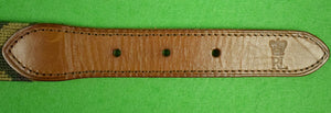 "Polo x Ralph Lauren Needlepoint Olive Camo Belt w/ Dog Motif" Sz: 38 (SOLD)