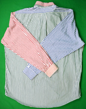 "Brooks Brothers Multi Stripe Fun Shirt" Sz 16-R (SOLD)