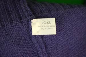"The Andover Shop Scottish Shetland Wool Blueberry Crewneck Sweater" Sz M (SOLD)