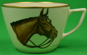 Frank Vosmansky Horse Head Oversized Cup And Saucer