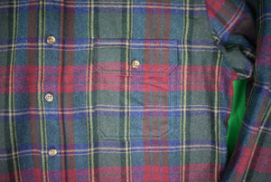 Abercrombie & Fitch Wool Plaid Camp Shirt Sz XL/ TG (New w/ A&F Tag)