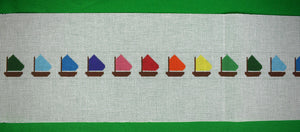 "27 Rainbow Fleet Needlepoint Belt Canvas"