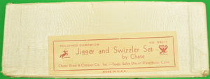 'Jigger & Swizzler Chrome Bar Set' c1950s by Chase (SOLD)