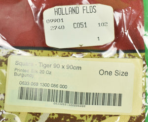 "Holland & Holland 'Tiger' Print Silk Scarf" (New w/ H&H Tags!) (SOLD)