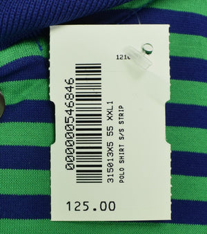 Maus & Hoffman Green/Navy Stripe Polo Shirt Sz: XXL (New w/ Tags!)