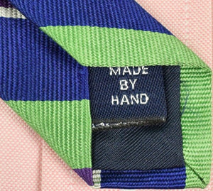 Polo by Ralph Lauren Silk Green/ Navy Repp Stripe Tie