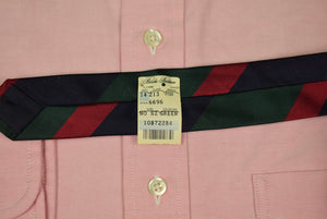 Brooks Brothers Hunter Green/ Navy Repp Stripe Silk Tie (DEADSTOCK w/ BB Tag) (SOLD)
