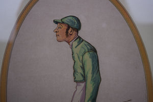 G.A. Baird Jockey c1887 Watercolour By Astor