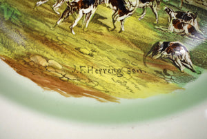 "Set x 4 Copeland Spode/ J.F. Herring Fox-Hunt Scene Dinner Plates"