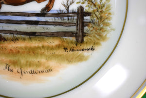 "Set x 11 Frank Vosmansky x Abercrombie & Fitch Porcelain Bread Plates"