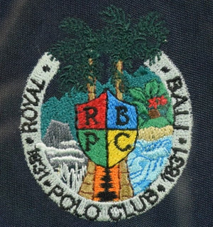 Royal Bali Polo Club 1831 Framed w/ Embroidered X'd Mallets Crest