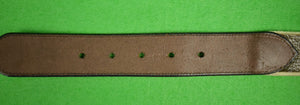 "Hand-Needlepoint Fox Mask & Hunting Horn Needlepoint Belt" Sz: 40