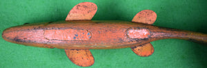 "Hand-Carved/ Painted Fish Decoy"