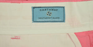 The Andover Shop by Castaway Coral Seersucker Cisco Shorts Sz: 32"W