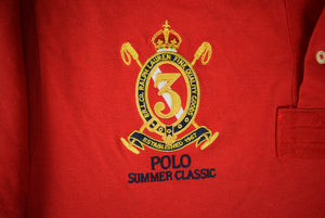 "Polo Ralph Lauren Summer Classic Red/ Navy Polo Shirt" Sz XXL