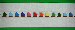 "27 Rainbow Fleet Needlepoint Belt Canvas"