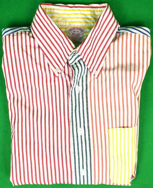 "Brooks Brothers Multi Stripe Fun Shirt" Sz 16-R (SOLD)