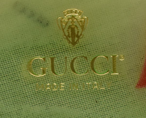 "Gucci Boxed Set x 4 Playing Card Lucite Coasters" (SOLD)