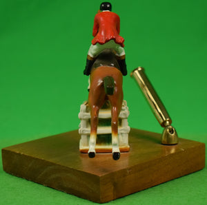 "Show Jumper & Rider Pen-Holder/ Paperweight"