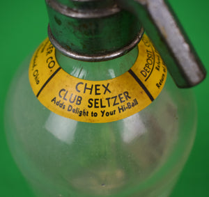 "Chex Club Seltzer Bottle w/ Deposit Collar"