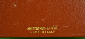 "Pair x Abercrombie & Fitch Italian Leather Bookends"