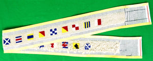 "Hand-Needlepoint (17) Signal Flag Canvas Belt"