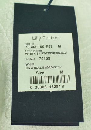 "Lilly Pulitzer Via Palm Beach 'Men's Stuff' Stenciled Sport Shirt" Sz: M (SOLD)
