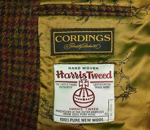 "Cordings Of Piccadilly Harris Tweed Houndstooth Sport Jacket" Sz: 42R (SOLD)
