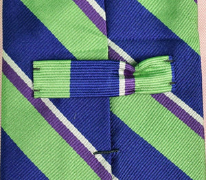 Polo by Ralph Lauren Silk Green/ Navy Repp Stripe Tie