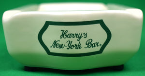 "Harry's New York Bar Paris Ceramic Ashtray" (NEW)