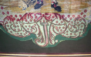 Victorian 19thC Needlework Panel Of A Scottish Huntsman Signed J